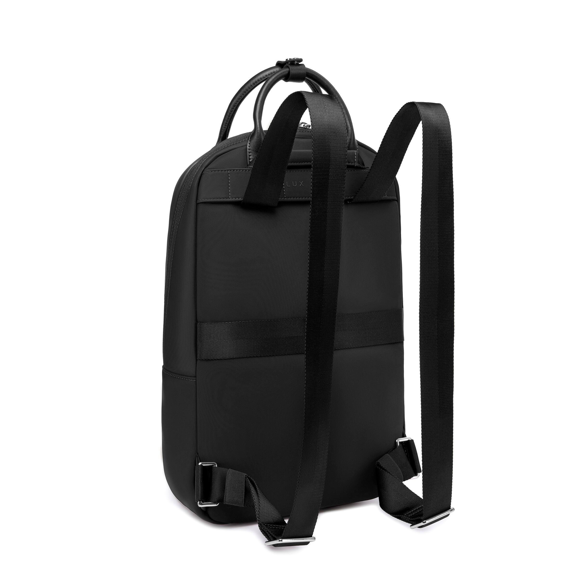 Alt View 9. Lux & Nyx - Lux & Nyx - Origami Slim 16" Laptop Backpack - Convertible Shoulder Bag - Black.