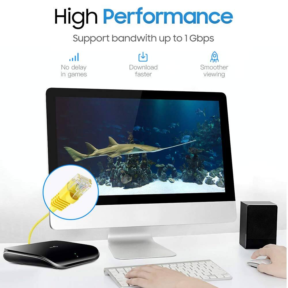 High Performance  
Support bandwidth up to 1 Gbps  
- No delay in games  
- Download faster  
- Smoother viewing