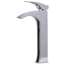 Alfi - Tall Polished Chrome Single Lever Bathroom Faucet - Silver