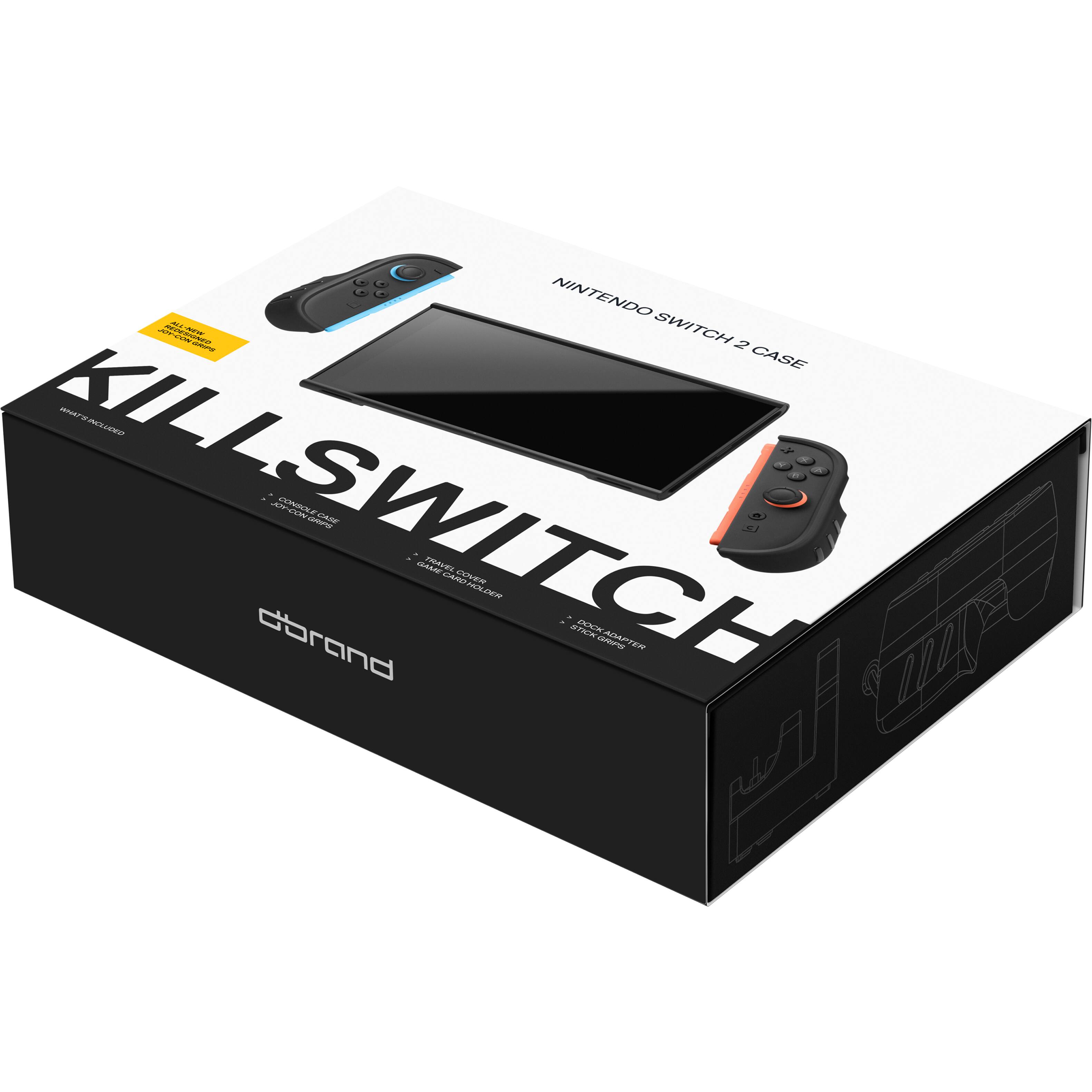 NINTENDO SWITCH 2 CASE

KILLSWITCH

- CONSOLE CASE
- JOYSTICK COVER
- GAME CARD HOLDER
- DOCK COVER

dorand