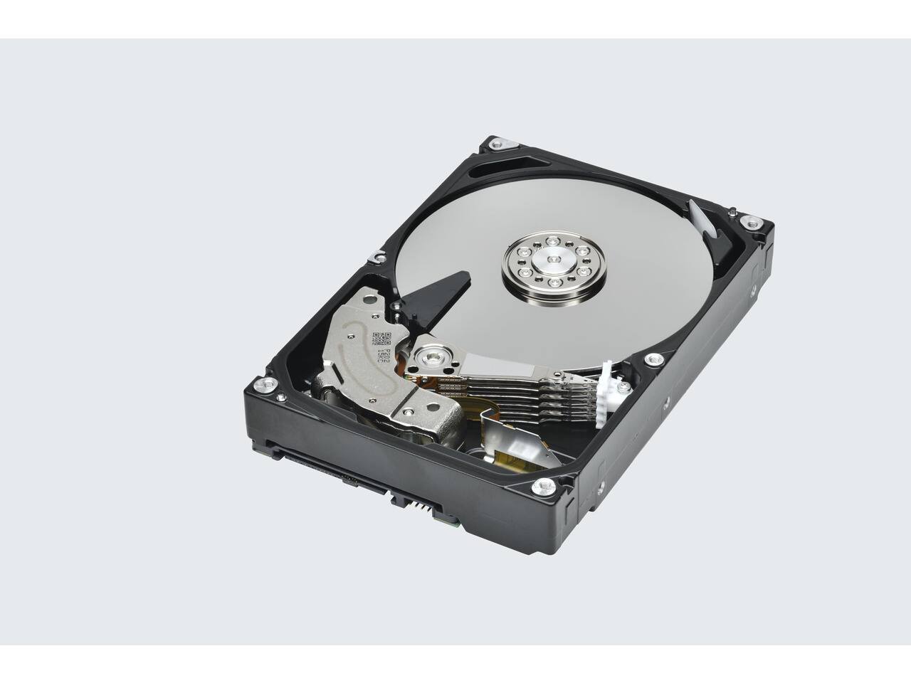 Alt View 7. Toshiba - N300 8 TB Hard Drive - 3.5" Internal - SATA [SATA/600] - Conventional Magnetic Recording [CMR] Method.