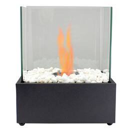 Northlight - Bio Ethanol Ventless Portable Fireplace with Flame Guard - 11.5" - Black