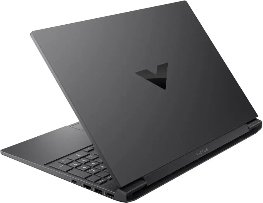 Alt View 4. HP - Victus 15.6" 144Hz Full HD Gaming Laptop - AMD Ryzen 7 7445HS - 16GB Memory - NVIDIA GeForce RTX 4050 - 512GB SSD - Mica Silver.