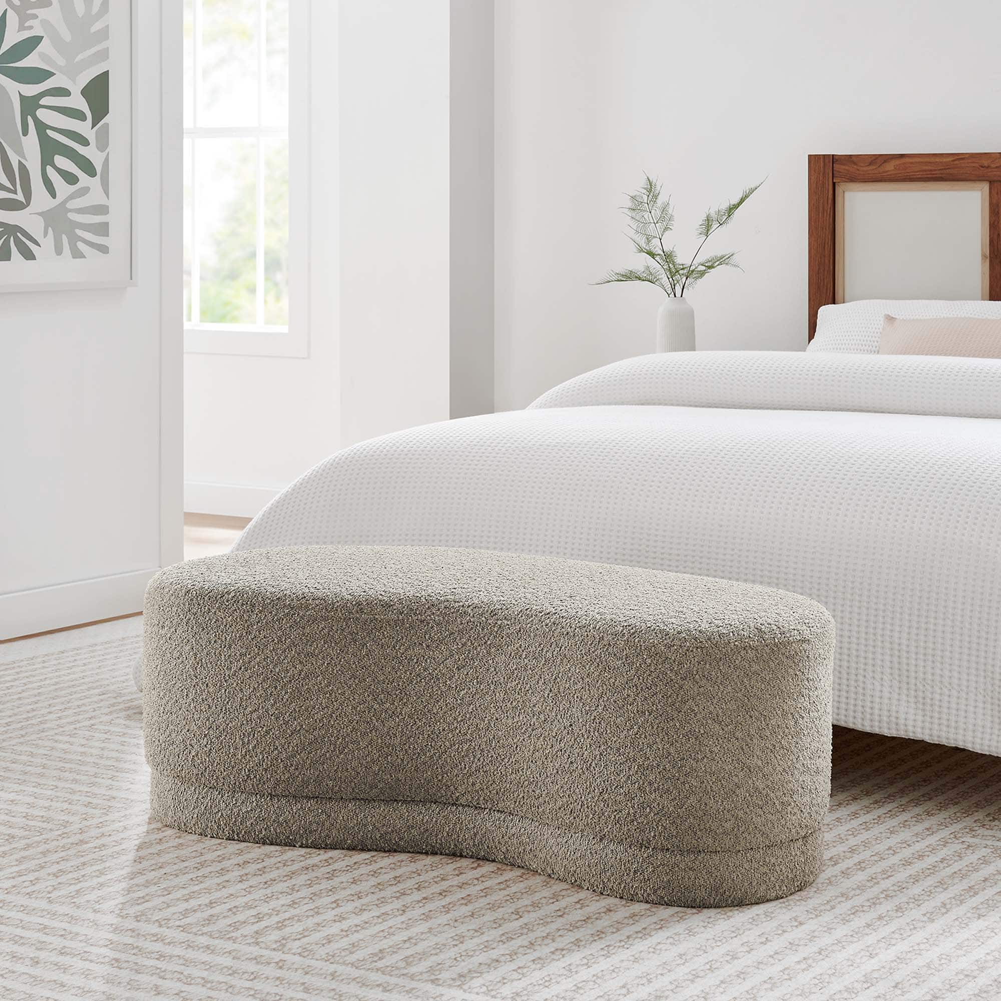 Photos - Pouffe / Bench Modway Nimbus 48" Upholstered Ottoman Bench by  - Oat EEI-6816-OAT 