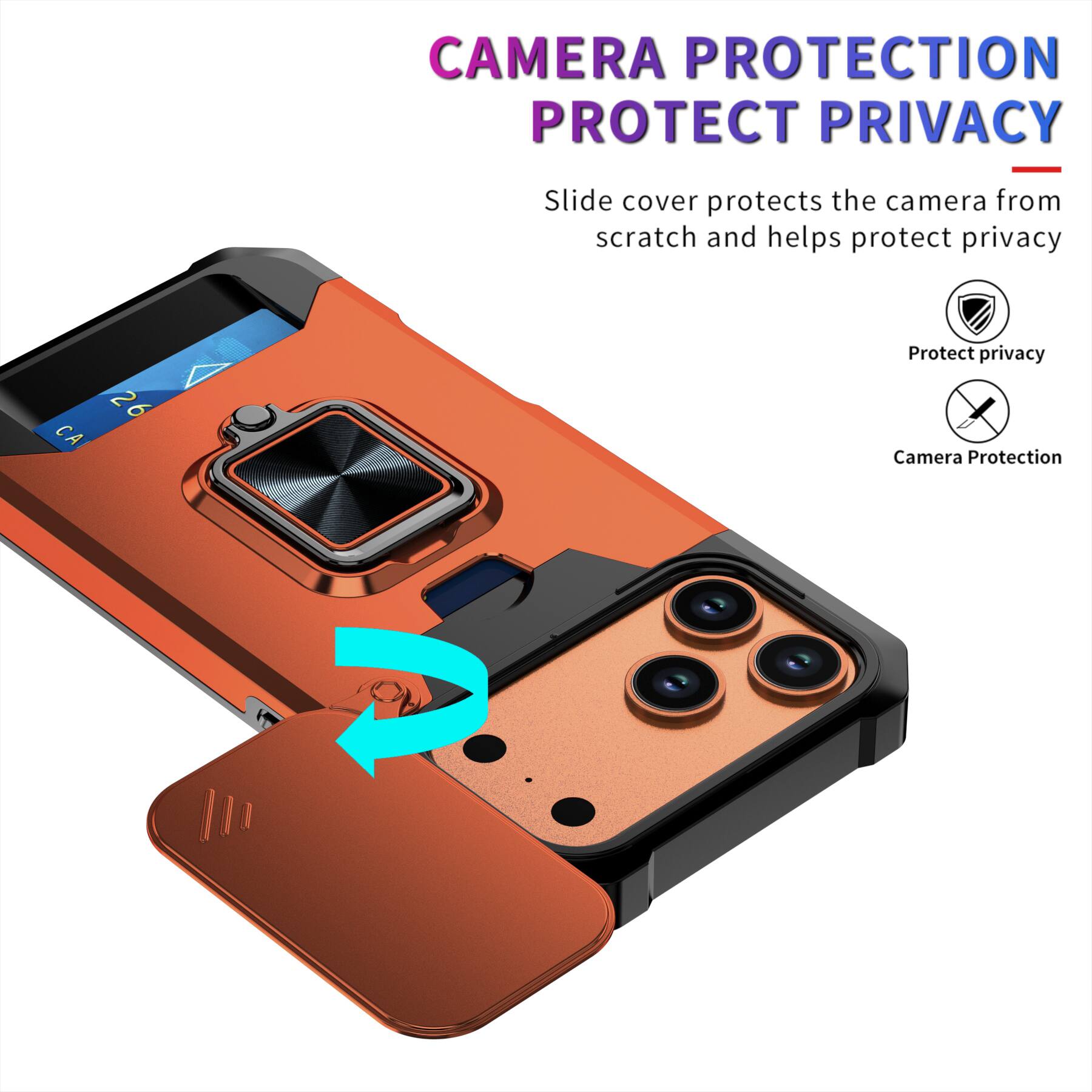 CAMERA PROTECTION  
PROTECT PRIVACY  

Slide cover protects the camera from scratch and helps protect privacy  

26 9 CA  

Protect privacy  
Camera Protection