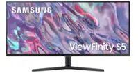 Samsung - 34” ViewFinity S5 Ultrawide QHD 100Hz AMD FreeSync Monitor with HDR10 (DisplayPort, HDMI) - Black - Front_Zoom