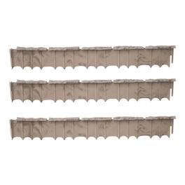 Suncast - Quick Edge Resin Material 35 Inch Single Strip Lawn Edging (3 Pack)