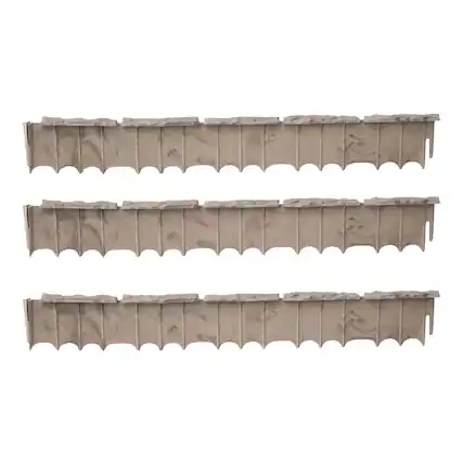 Front. Suncast - Suncast Quick Edge Resin Material 35 Inch Single Strip Lawn Edging (3 Pack).