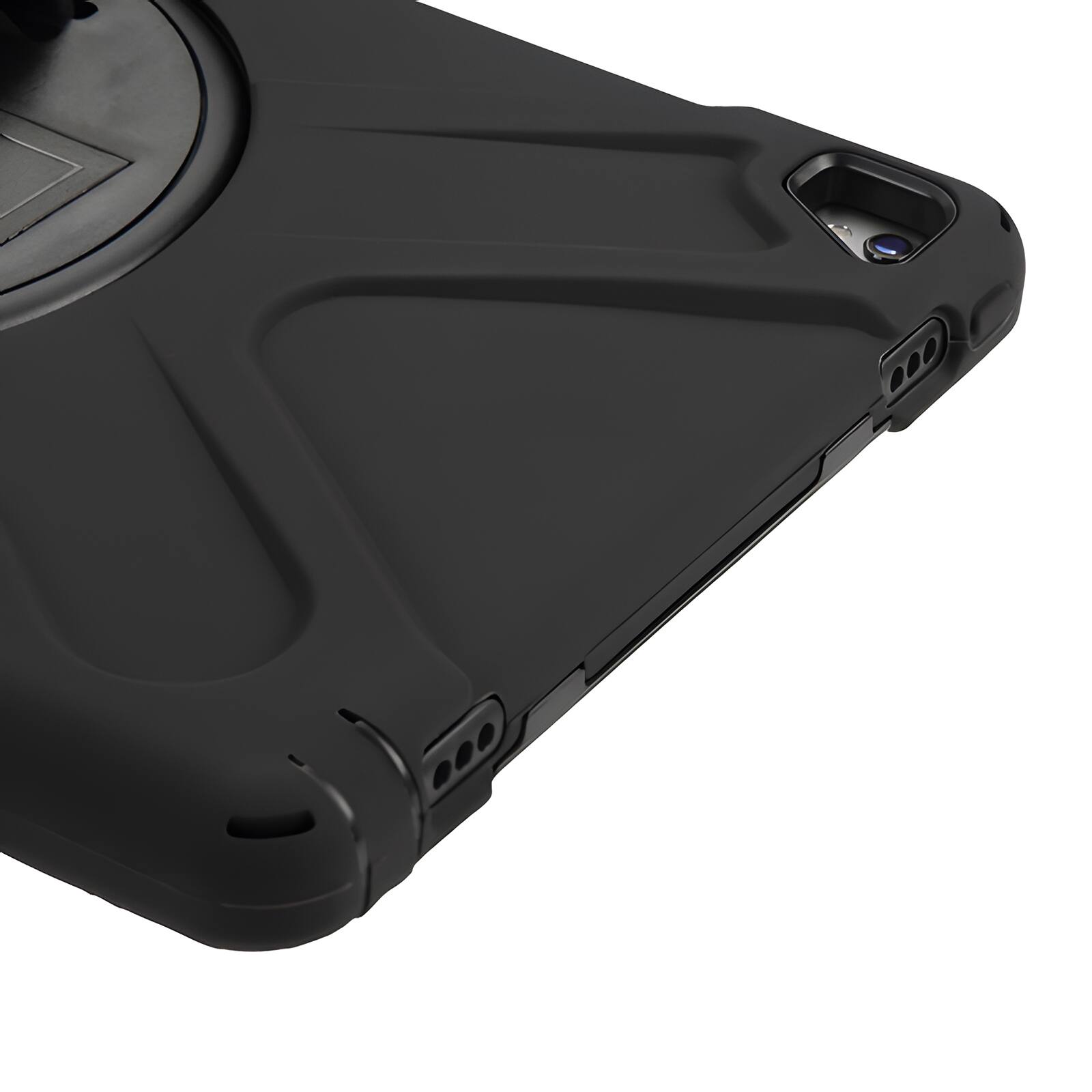 Alt View 5. Mybat - MyBat Rotatable Stand Protector Cover with Wristband for Apple iPad Pro 9.7 - Black - Black.