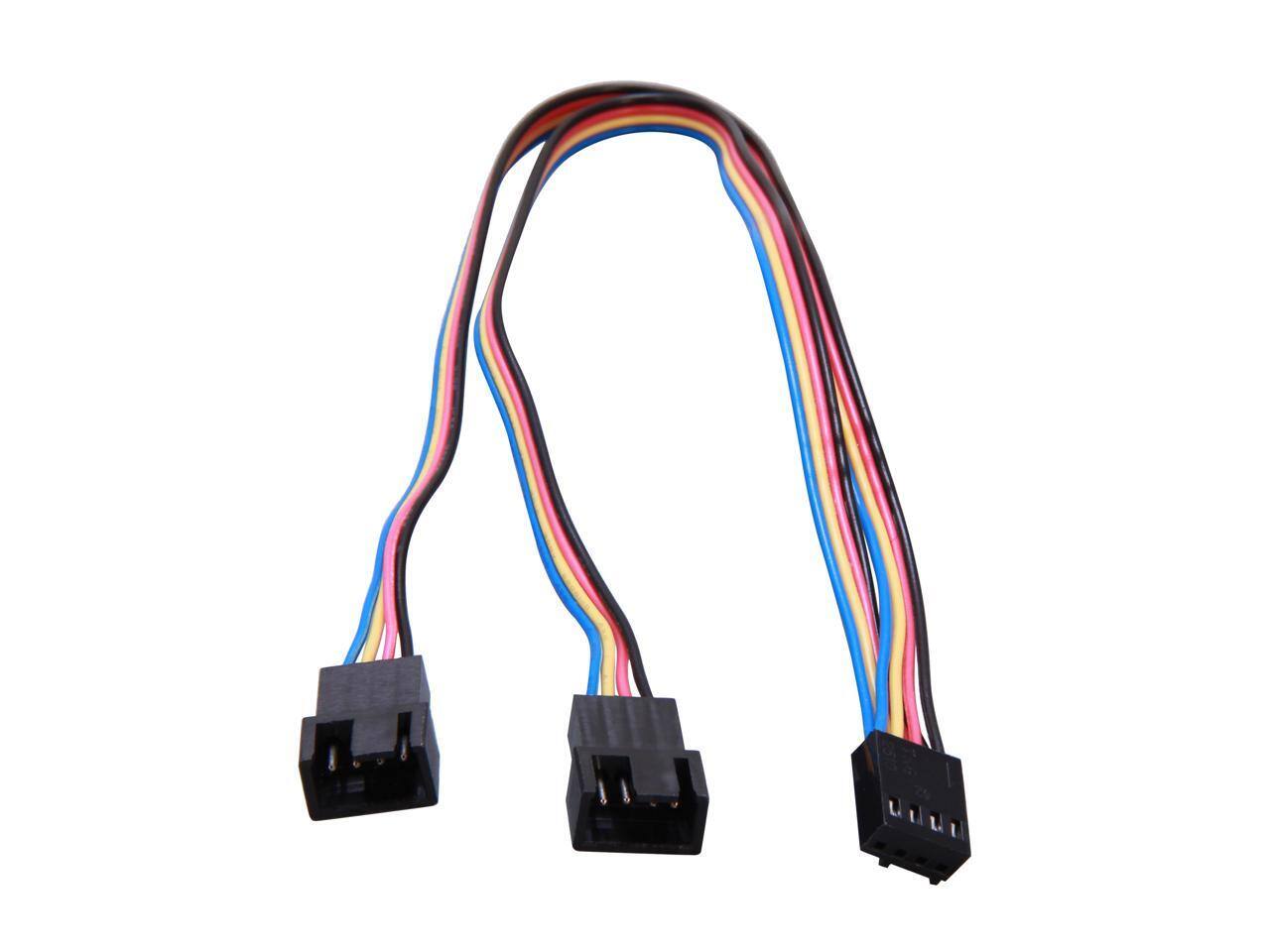 Alt View 1. Startech - StarTech.com FAN4SPLIT12 1 ft. 4 Pin Fan Power Splitter Cable - F/M Female to Male.