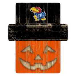 Fan Creations - Kansas Jayhawks 12" x 12" Jack-O-Lantern Display - Orange