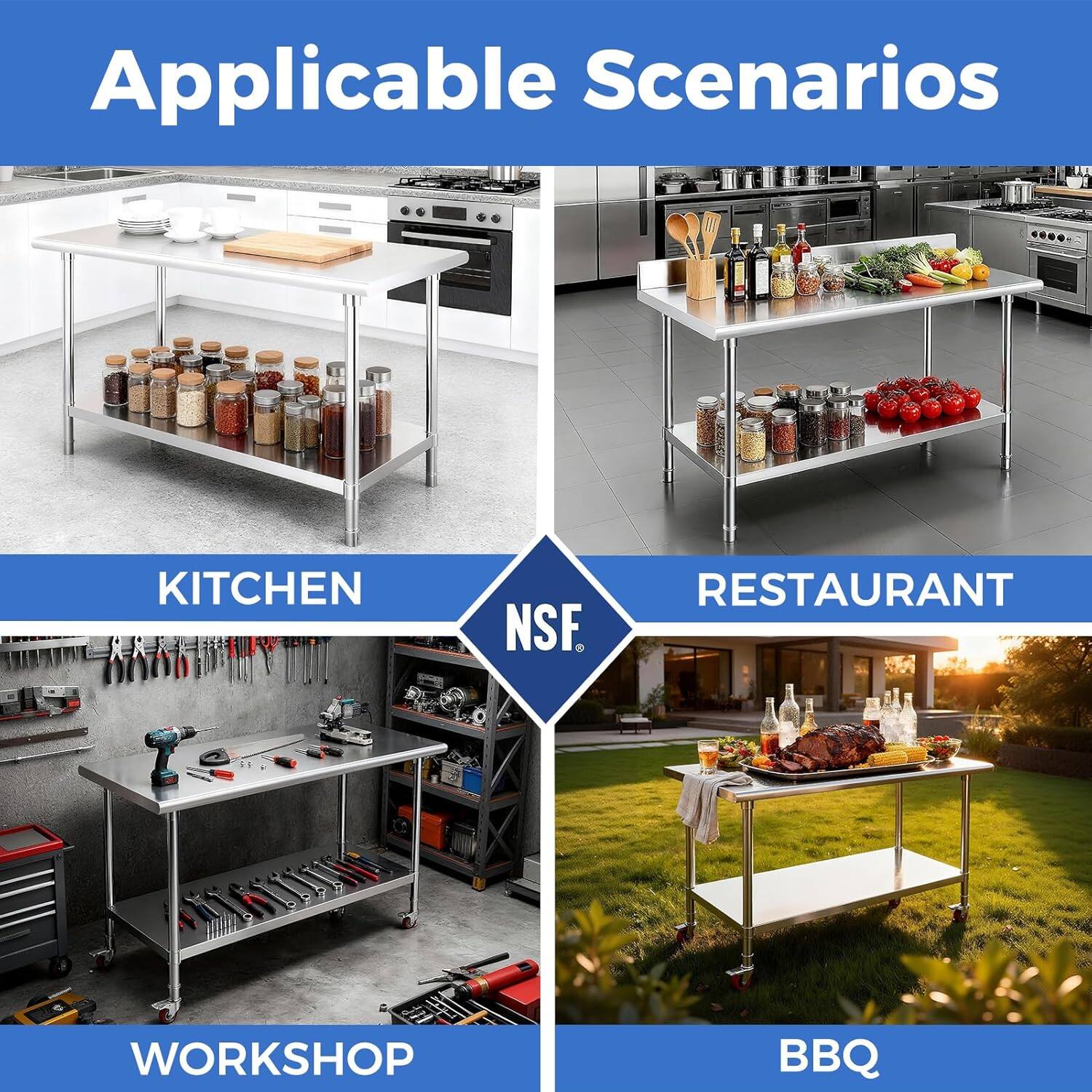 Applicable Scenarios

KITCHEN

RESTAURANT

WORKSHOP

BBQ

NSF.