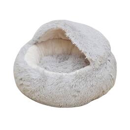 PetPals - Calming Igloo Cat Bed - Gray
