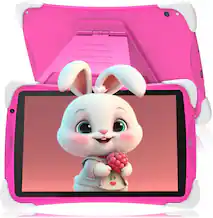 Front. ANTEMPER - 2026 Tablet for Kids Android, 10.1 Inch Kids Tablet 8+64GB, 1280 * 800, Kid Learning Tablets with Parental Control - Pink.