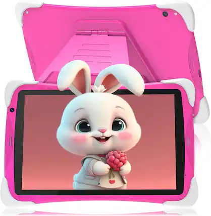 Front. ANTEMPER - 2026 Tablet for Kids Android, 10.1 Inch Kids Tablet 8+64GB, 1280 * 800, Kid Learning Tablets with Parental Control - Pink.