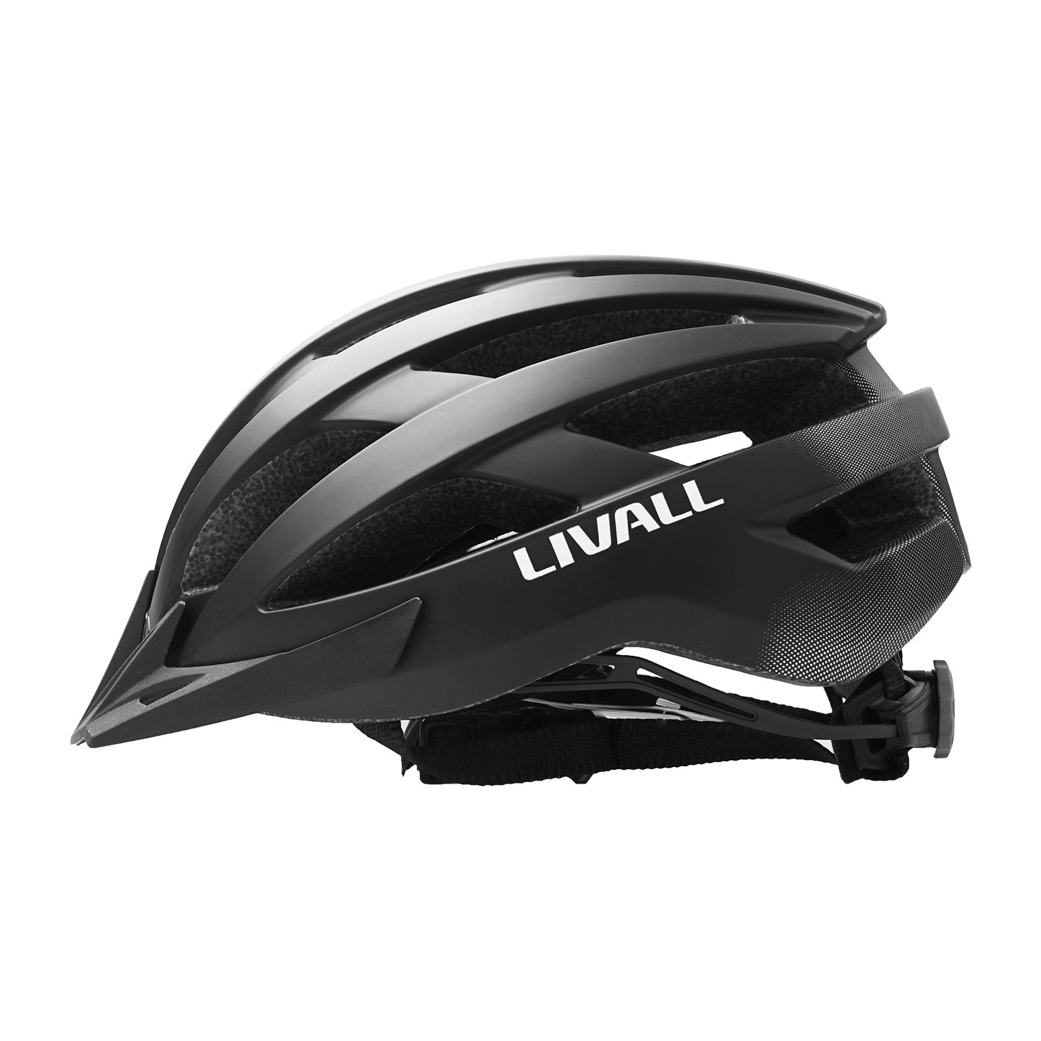 Alt View 9. LIVALL - LIVALL - MT1 Neo Smart Helmet with Bluetooth Speakers, Smart Lighting & Fall Detection with SOS Alert - Large - Black - Black.