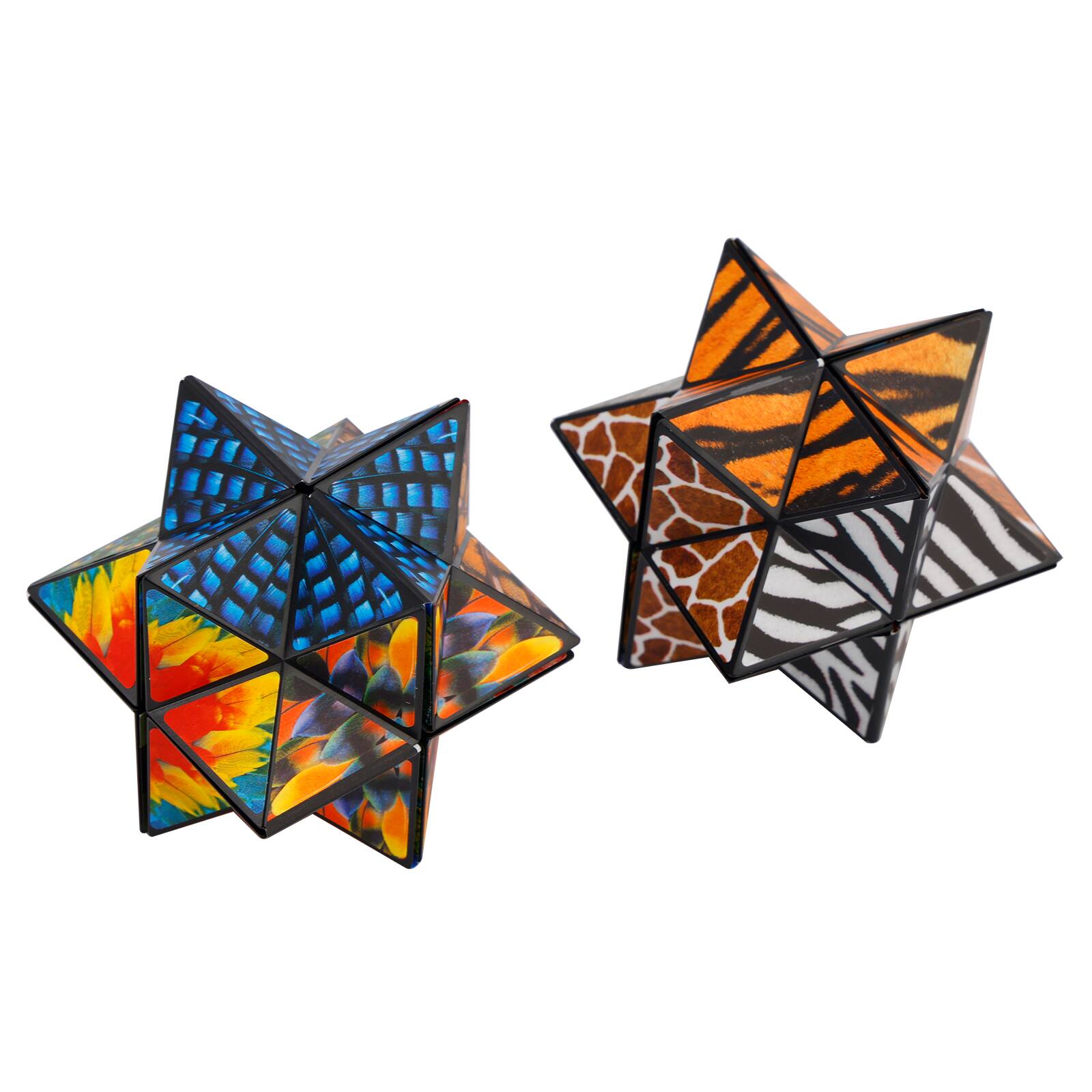 Alt View 10. Topteng - Animal Style 2-in-1 Transformable Magic Cube - Star Shape Shifting Puzzle, Fidget Toy for Kids & Adults.