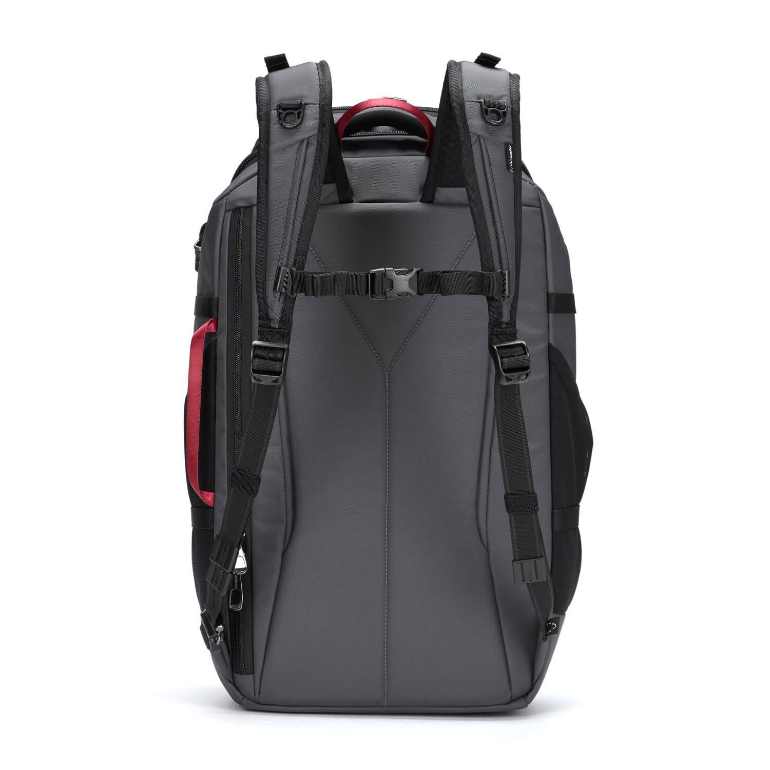 Left. Pacsafe - EXP35 Travel Backpack, Slate - Slate.