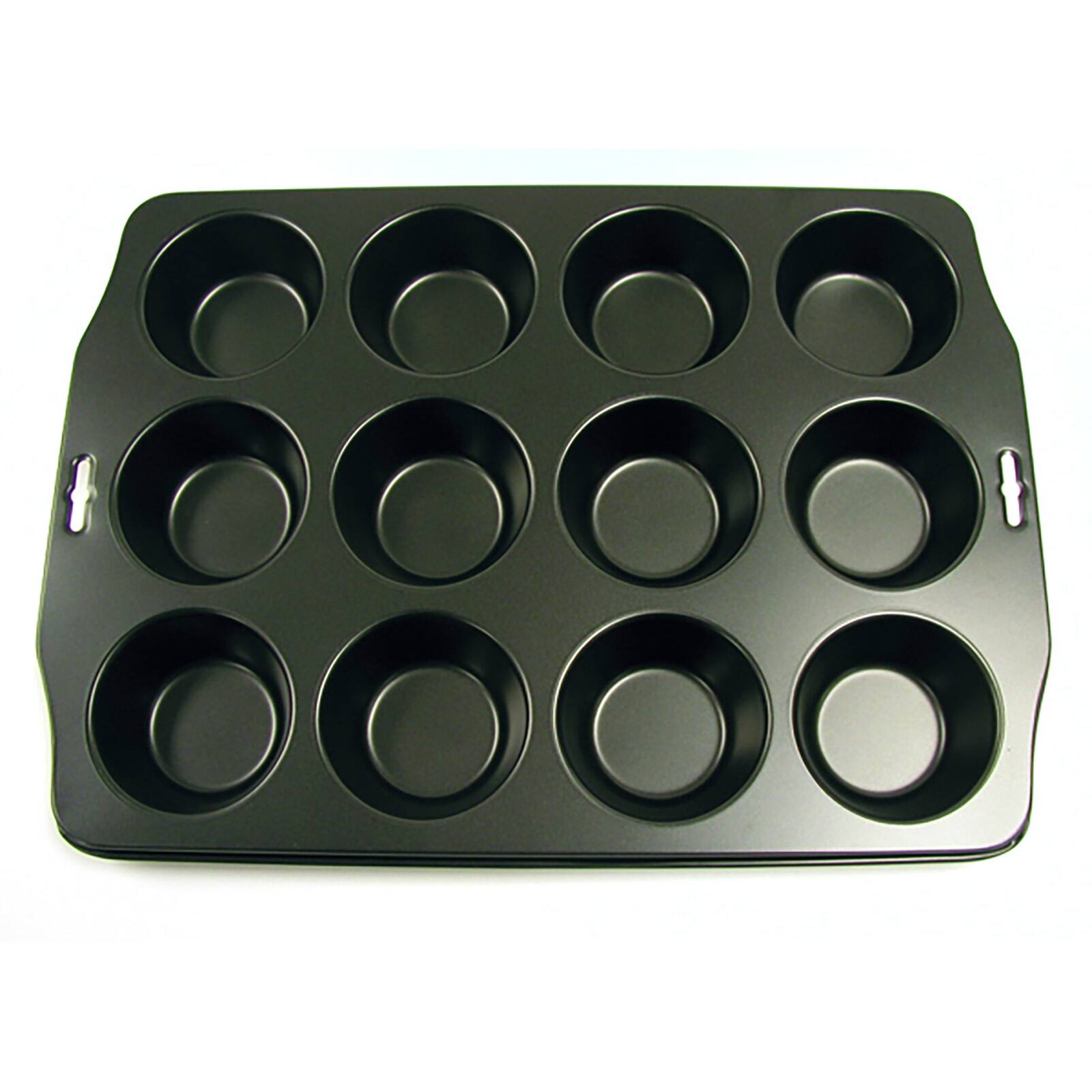 Alt View 1. Norpro - 12 Cup Nonstick Muffin Pan - Steel Bakeware for Cupcakes and Muffins - Black.