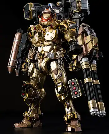 Front. Transformers - HB0092 Michelangelo Golden Version | Heat Boys TMNT Mecha Figure | TFSource.
