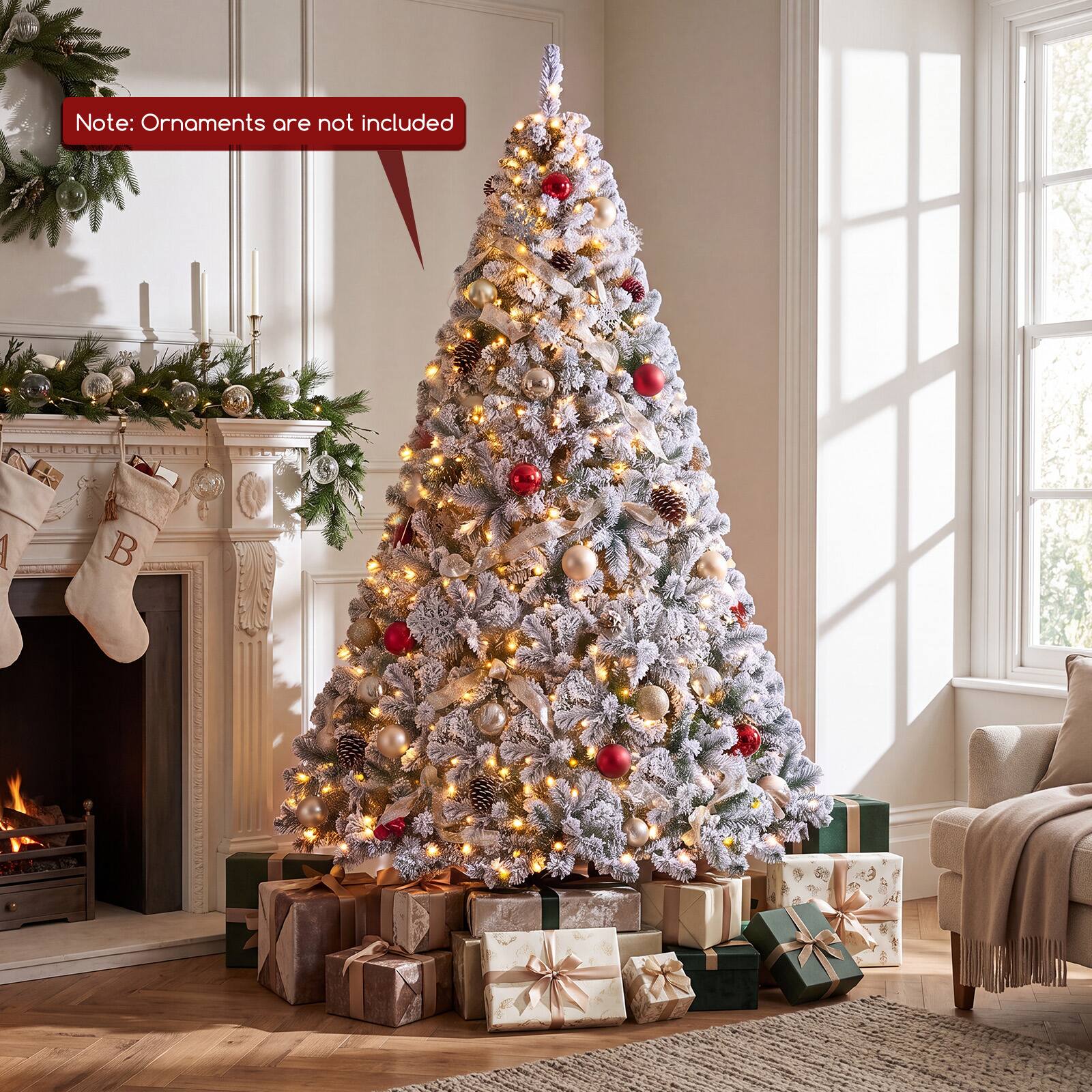 Note: Ornaments are not included