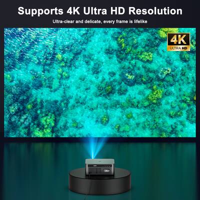 XGODY X1 Real 4K Projector – 25000 Lumens, 1080p Full HD, WiFi 6, Bluetooth, Home Theater