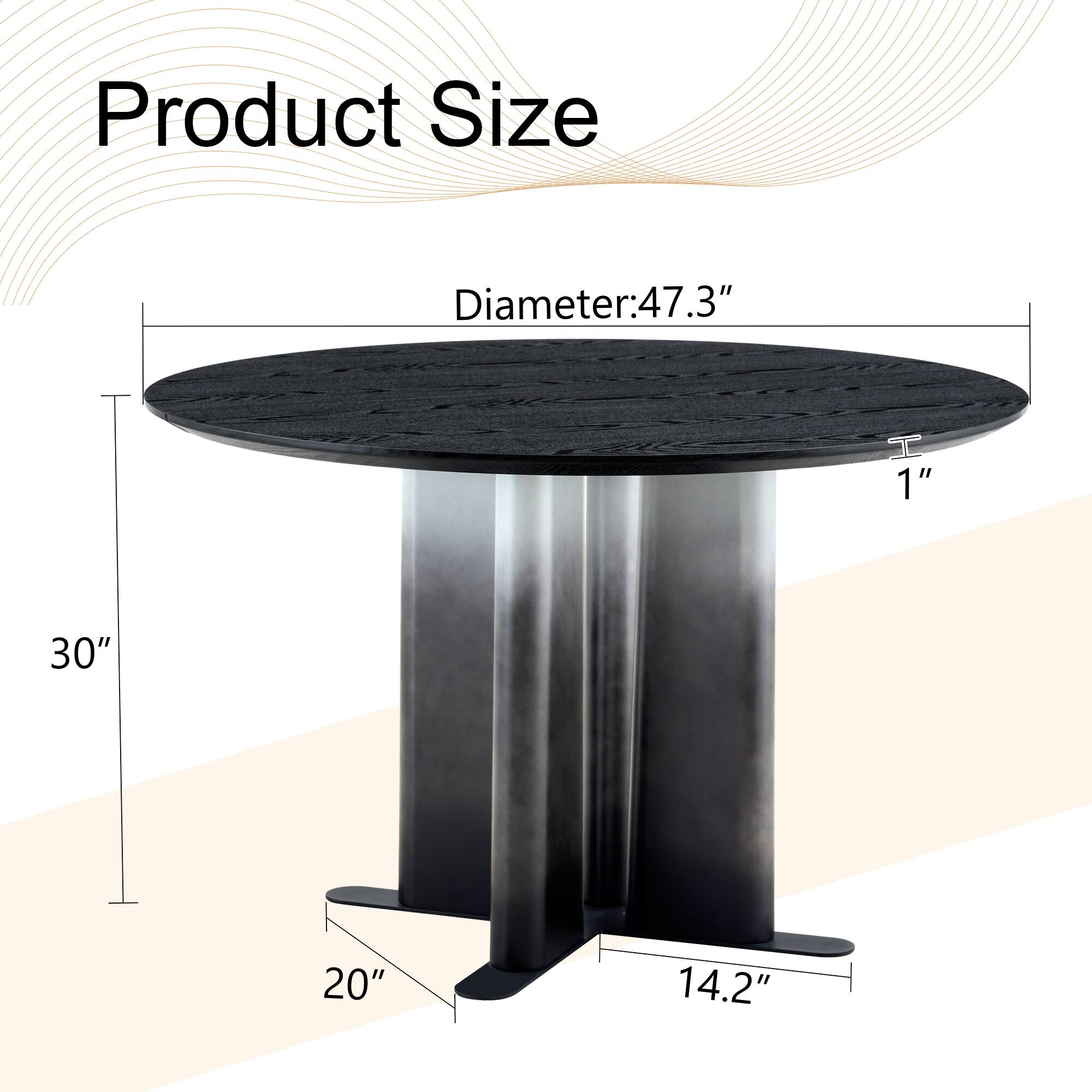 Product Size  
Diameter: 47.3"  
H: 30"  
20"  
14.2"