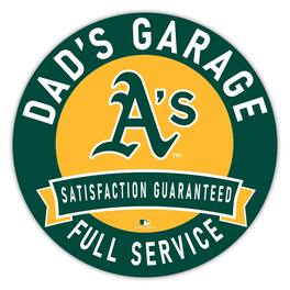 Fan Creations - Athletics 16" Dad's Garage Wood Sign - Multicolor