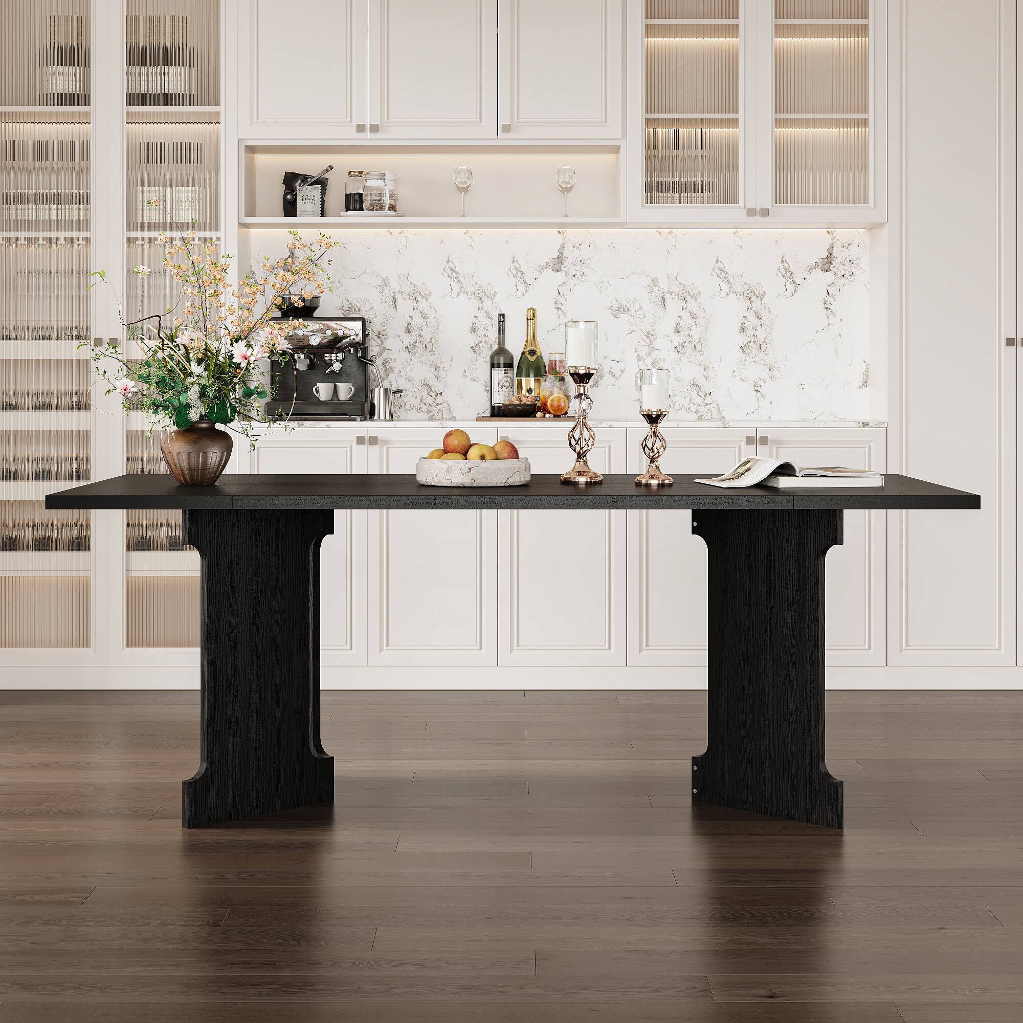 Alt View 10. Famapy - Famapy Office Desk: Sleek, Spacious & Modern Executive Workstation - Black.