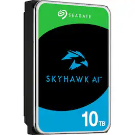 Seagate - SkyHawk AI ST10000VE001 10 TB Hard Drive - 3.5" Internal - SATA (SATA/600) - Conventional Magnetic Recording