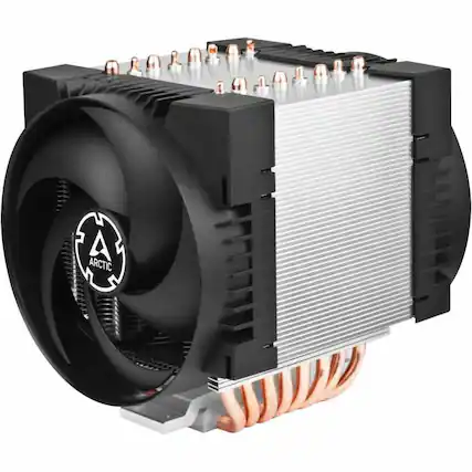 Front. Arctic - Freezer 4U-M Rev. 2 4U Server Cooler for AMD, Intel - Black.