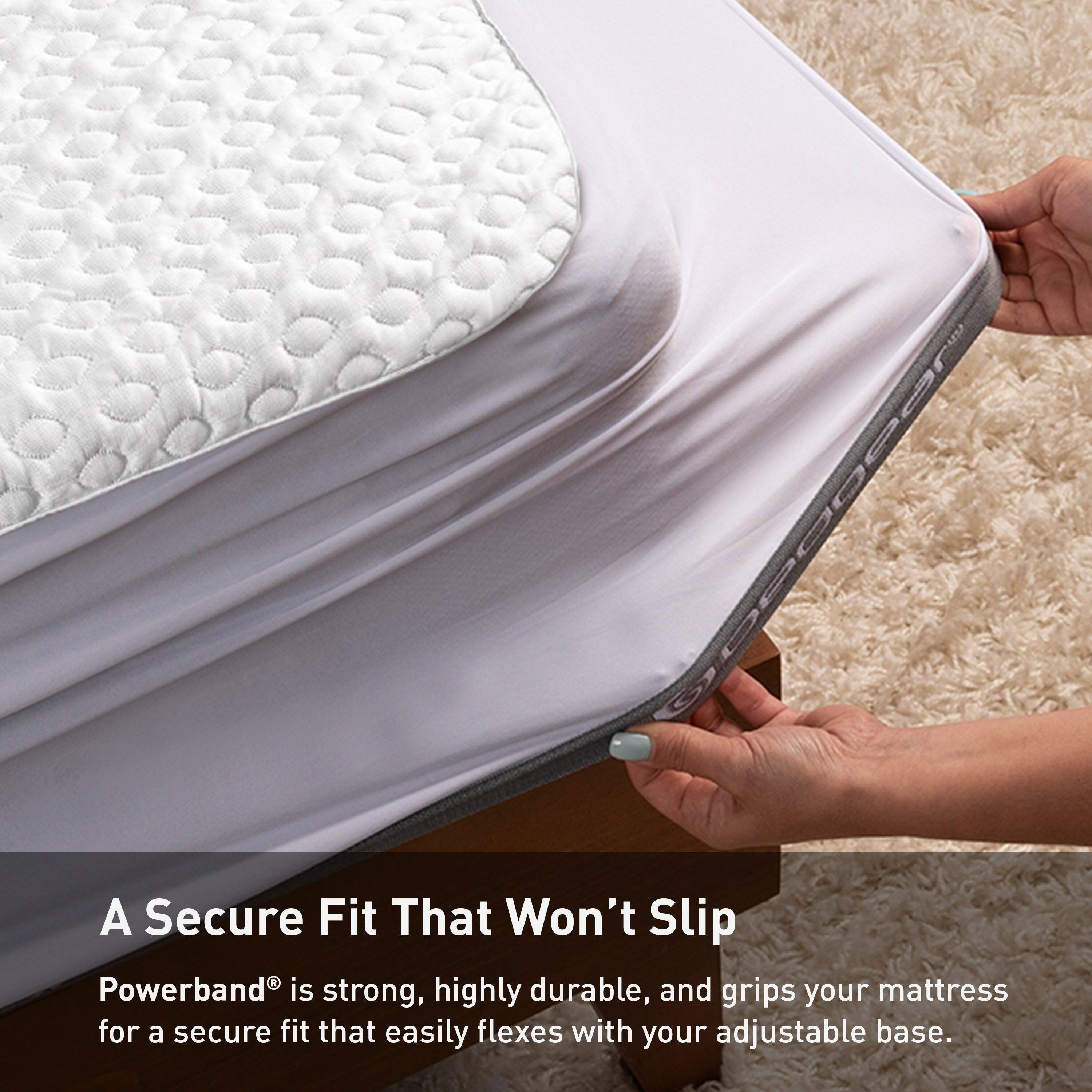 A Secure Fit That Won't Slip  
Powerband® is strong, highly durable, and grips your mattress for a secure fit that easily flexes with your adjustable base.