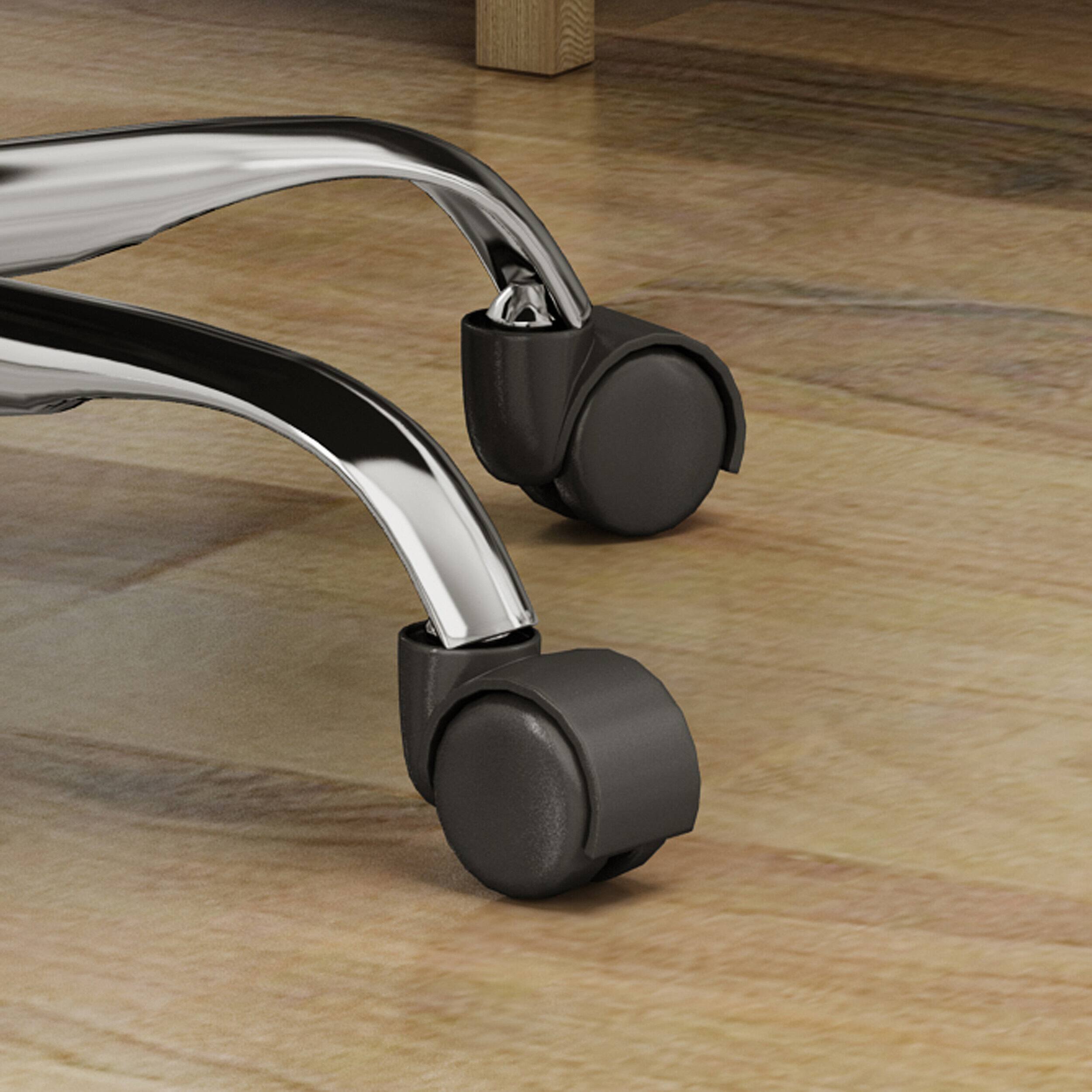 Alt View 1. APRILSOUL - Tufted Swivel Office Chair Adjustable Height Rolled Backrest Modern Ergonomic Desk Seating - Dark Gray.