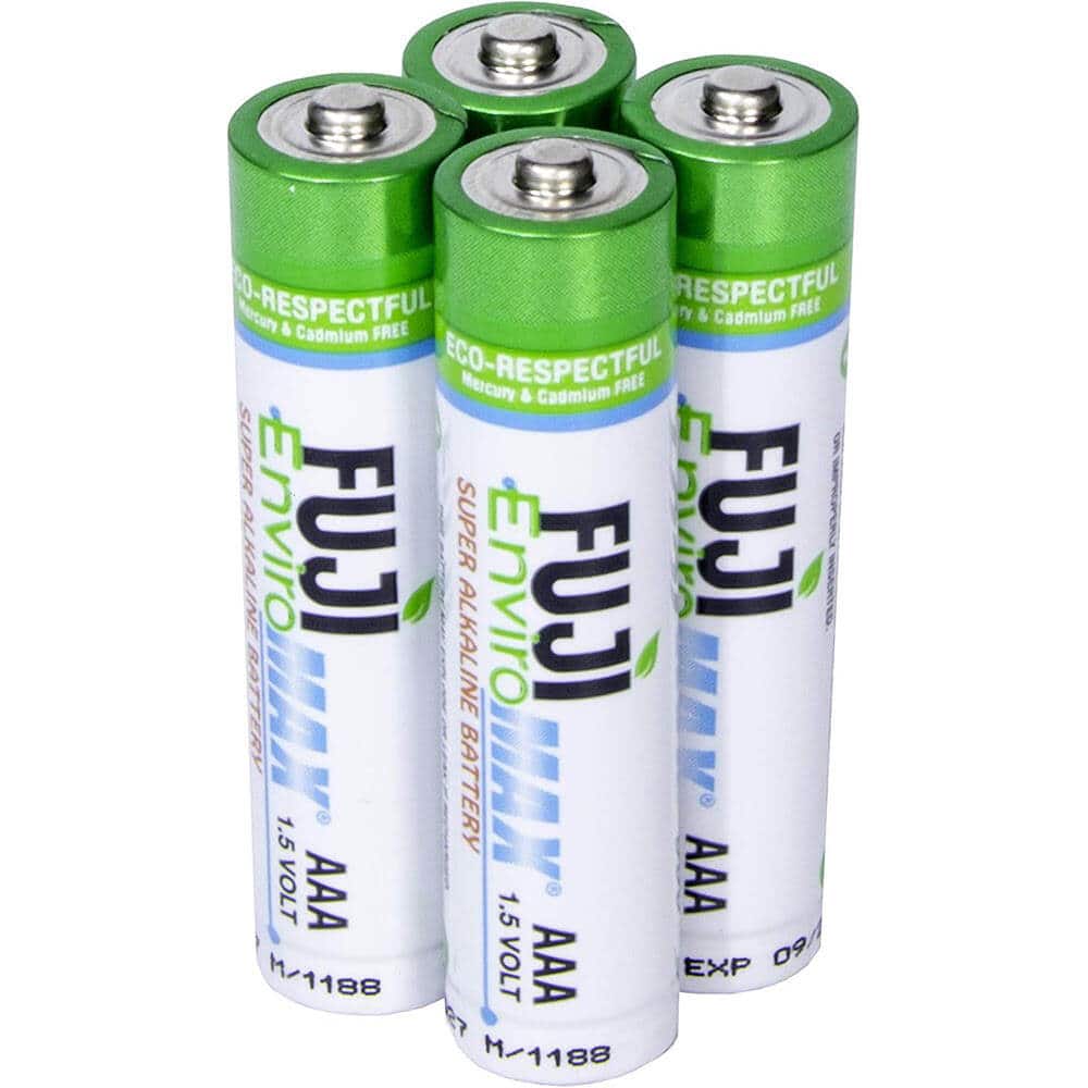 FUJI EnviroMAX - 4-Count Super Alkaline Eco-Friendly AAA Batteries