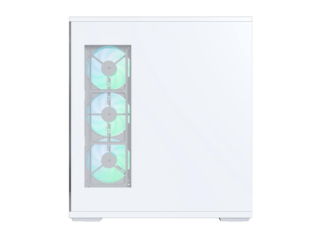 Alt View 4. Montech - MONTECH TG3 ATX Mid Tower, ARGB Fans & Strip, Tempered Glass, RTX 5090 Support - White.