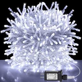 Schertz - 8 Lighting Modes Plug in Waterproof Extra Long Fairy Lights - White