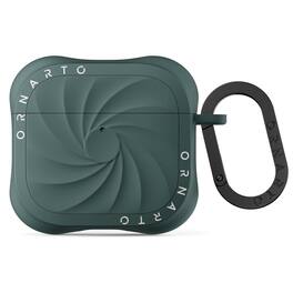 Ornarto - Vortuxe for AirPods 5 Case and for AirPods 4 Case, Sleek Liquid Silicone Drop Protection Phone Case - Pine Green