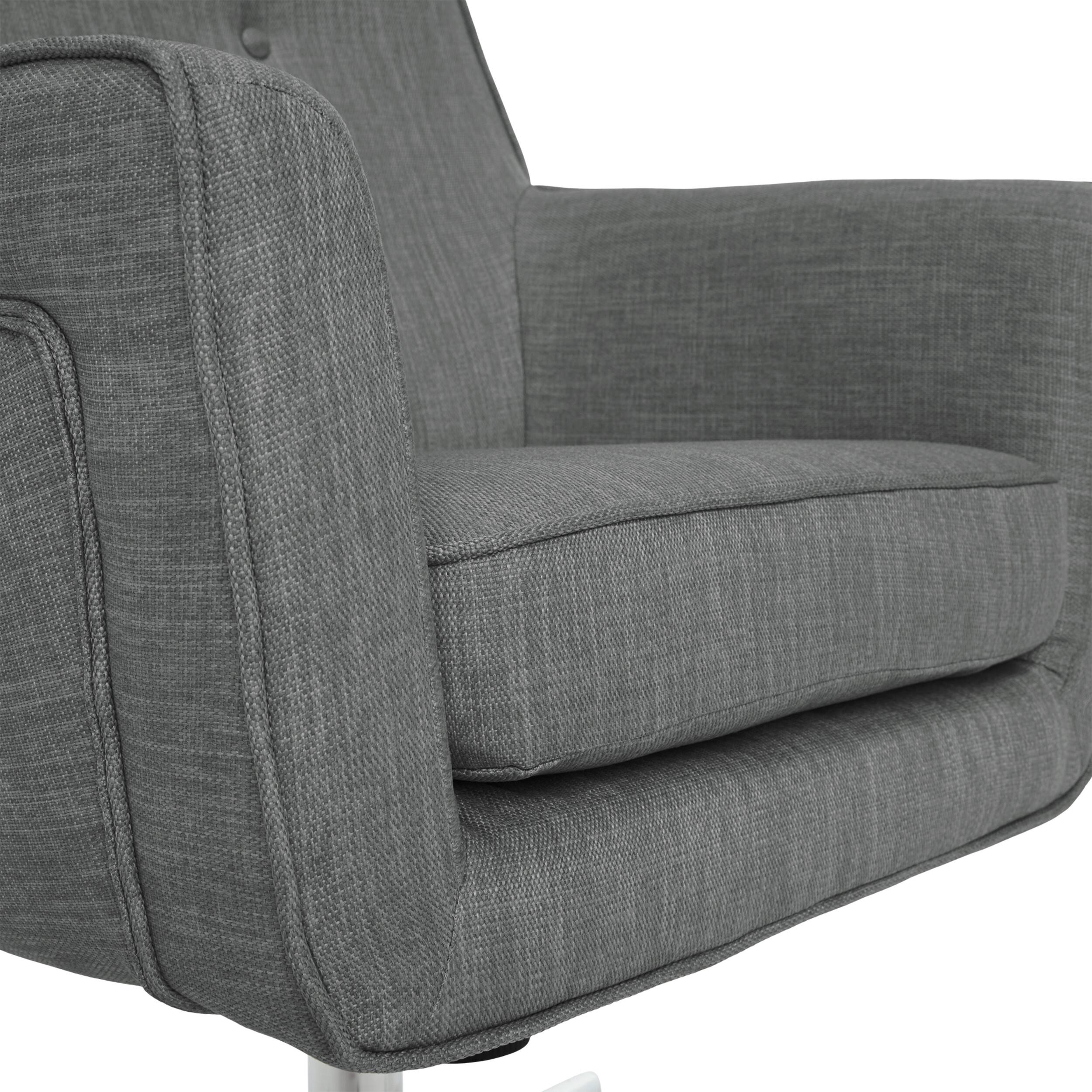 Alt View 18. Serta - Ashland Memory Foam & Twill Fabric Home Office Chair - Gray.