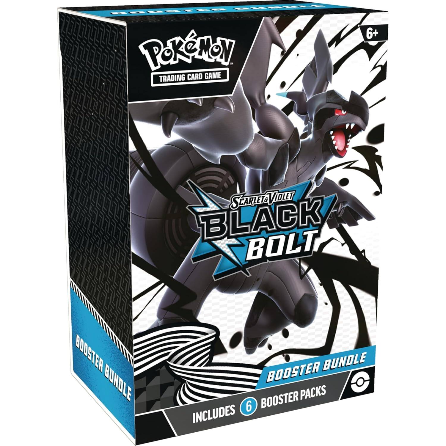 Pokémon Trading Card Game 6+ Scarlet & Violet Black Bolt Booster Bundle, Includes 6 Booster Packs