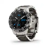Garmin - MARQ Aviator (Gen. 2) Modern Tool GPS Smartwatch 46 mm - Titanium - (2024) - Front_Zoom