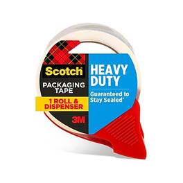 Scotch - Heavy Duty Packing Tape with Dispenser, 1.88" x 54.6 yds - Clear