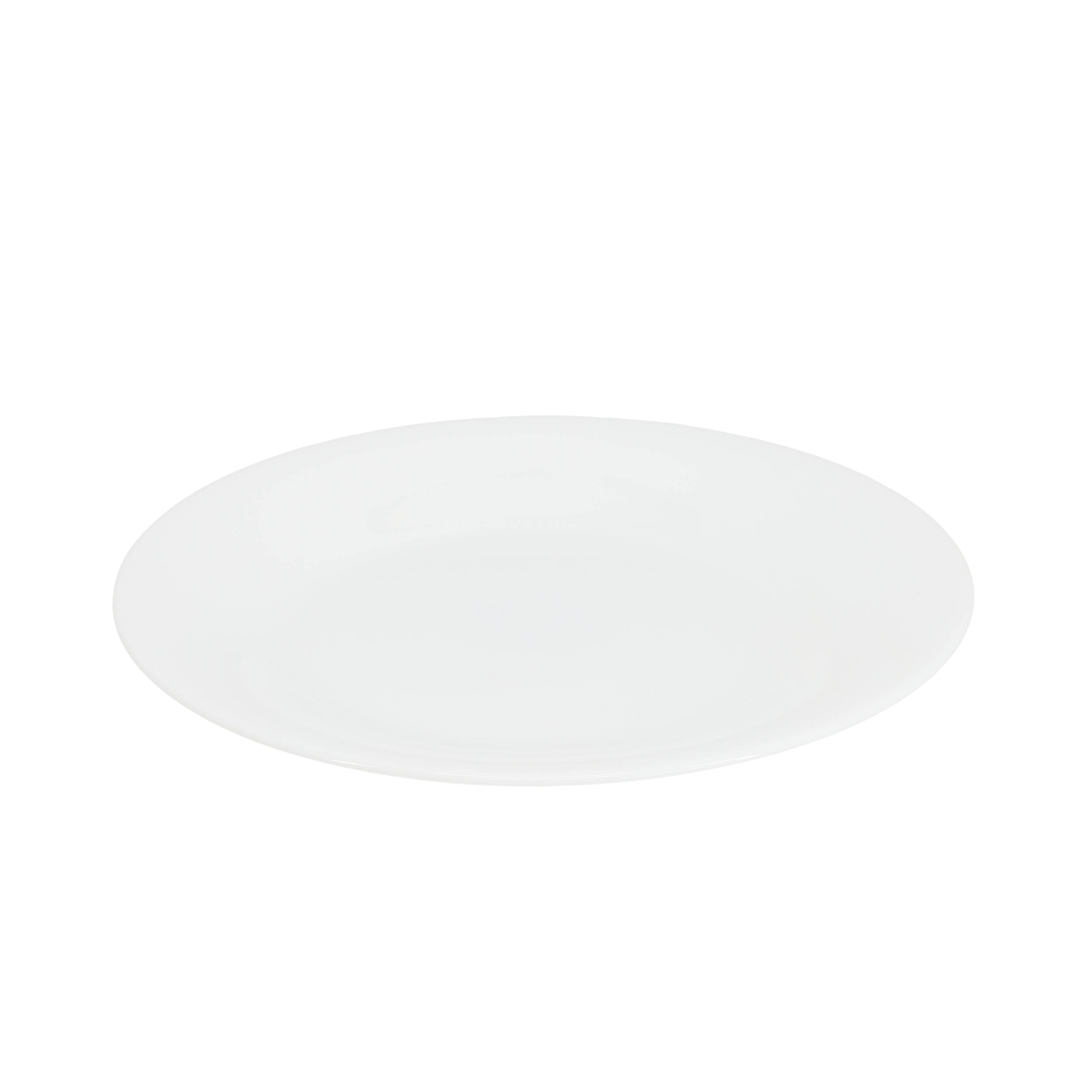 Alt View 2. Gibson - Gibson Ultra White Shadow 6 Piece 7 Inch Opal Glass Dessert Plate Set in White - White.