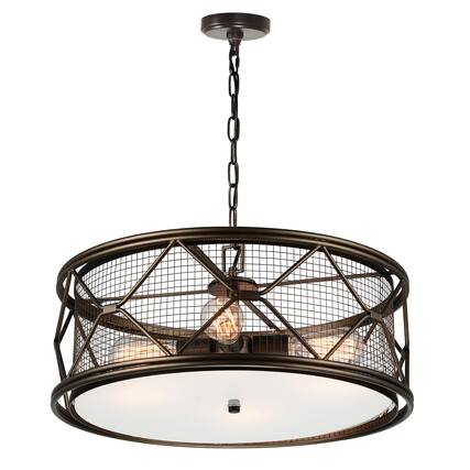 Front. CWI Lighting - Kali 4 Light Chandelier With Light Brown Finish - Light Brown.