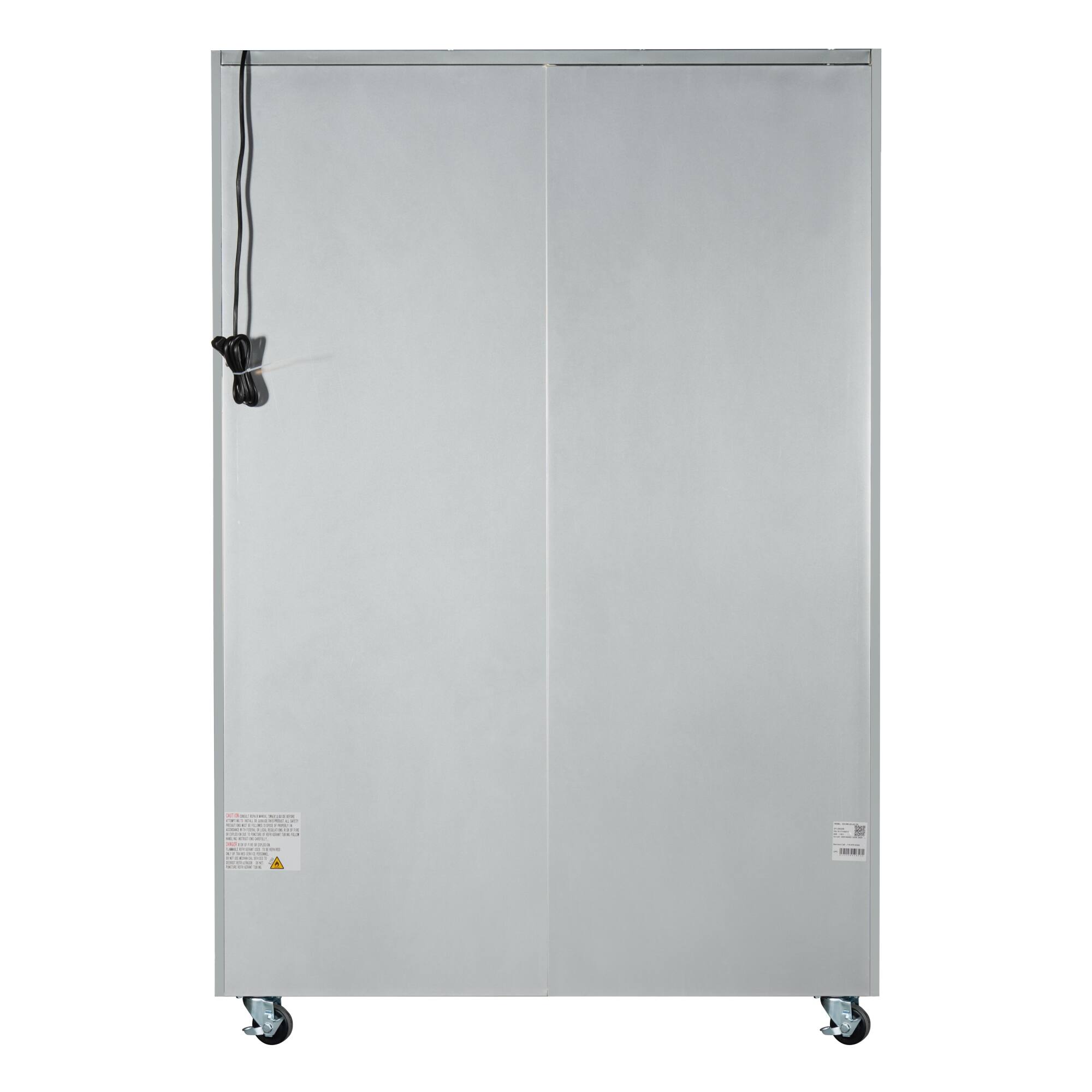 Alt View 9. Koolmore - 54 in. Two-Glass-Door Commercial Reach-In Refrigerator with Top-Mounted Compressor, 49 cu. ft. in Stainless-Steel - Stainless steel.