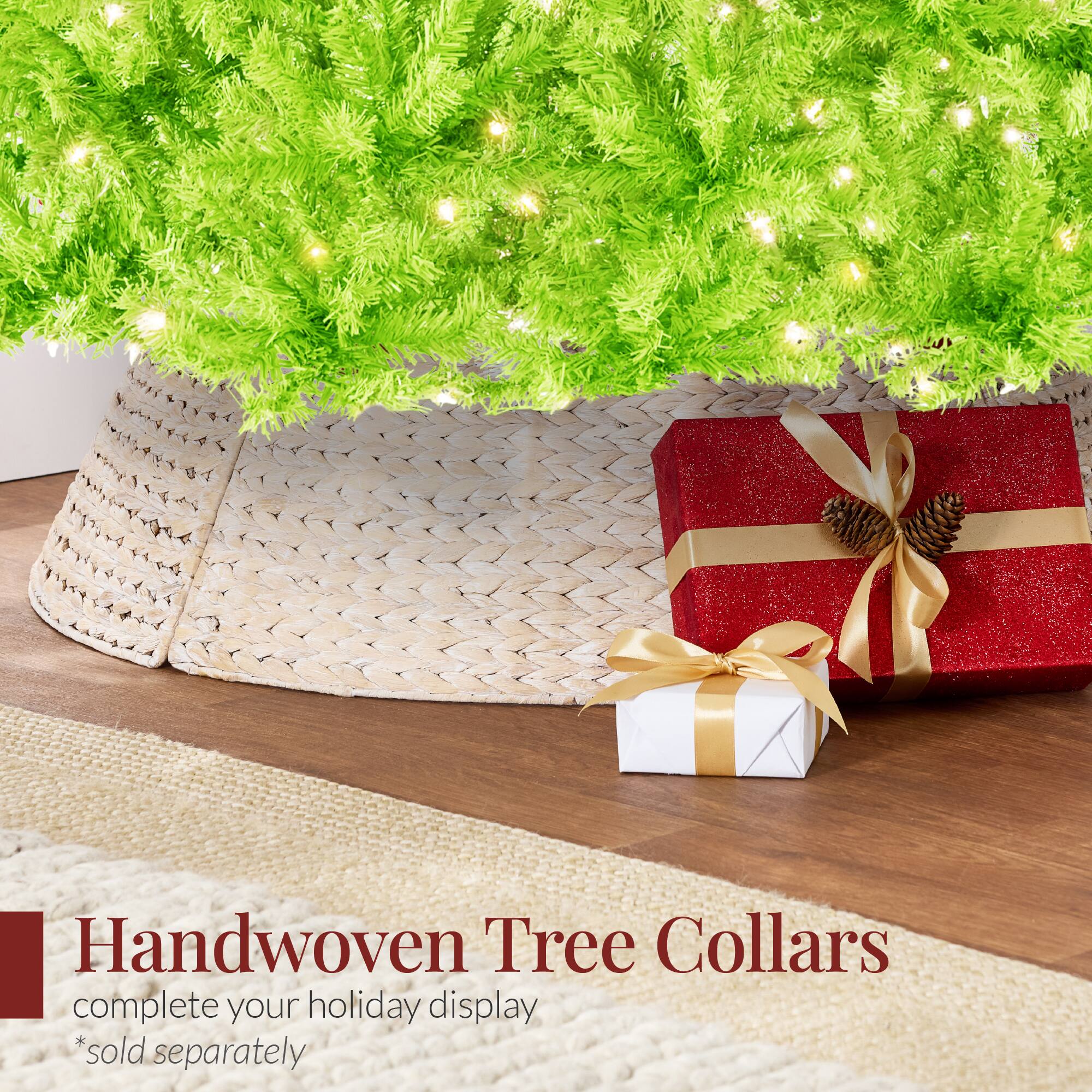 Handwoven Tree Collars  
complete your holiday display  
*sold separately