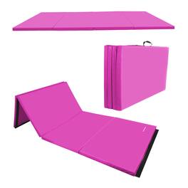 BalanceFrom Fitness - BalanceFrom 4' x 6' x 2" All Purpose Folding Fitness Gymnastics Gym Mat - Pink