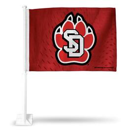 Rico Industries - South Dakota Coyotes 14x19 Double Sided Window Mount Car Flag - Multi