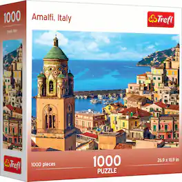 Trefl - Red Amalfi, Italy 1000 Piece Puzzle - Multicolor