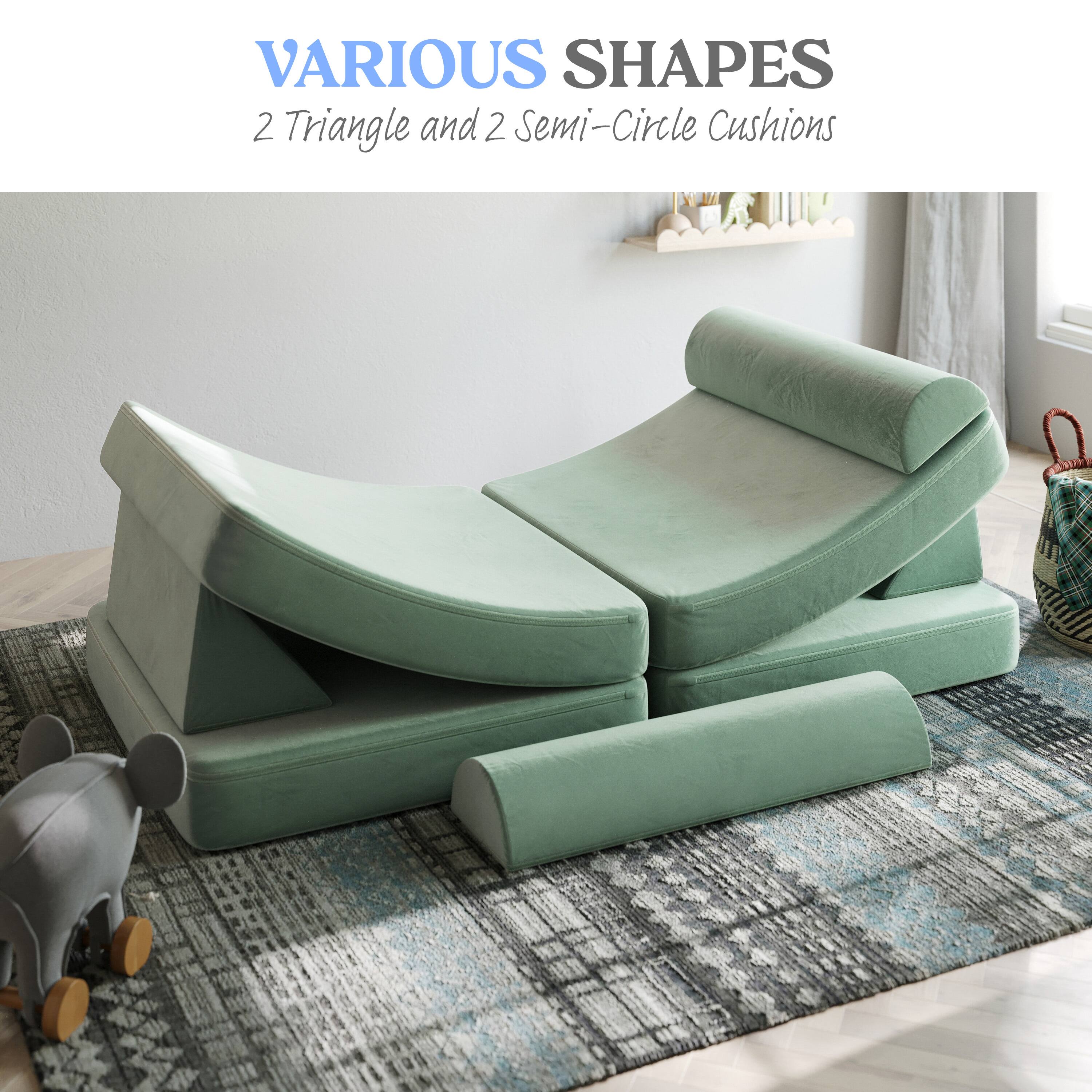 VARIOUS SHAPES  
2 Triangle and 2 Semi-Circle Cushions