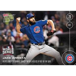 Topps - NOW 5 Hitless IP Chicago Cubs Jake Arrieta Card #632 - Blue